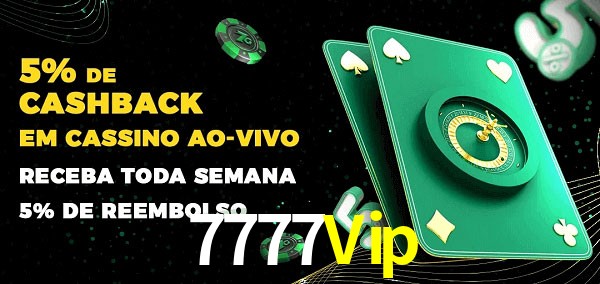 Promoções do cassino ao Vivo 7777Vip